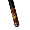 Wowcue Tortoiseshell Glass Fiber Pool Cue | Art Deco Sunburst Medallion Theme