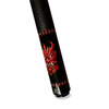 Wowcue Samurai Mask Tribal Glass Fiber Pool Cue | Cinnabar Lacquer Oni Theme