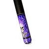 Wowcue Skeleton Flames Glass Fiber Pool Cue | Ivory Skull Purple Flames Theme