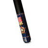 Wowcue USA Pride Glass Fiber Pool Cue | Gold Star Medal and Enamel Stripes Theme