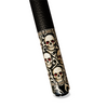 Wowcue Skull Tribal Line Glass Fiber Pool Cue | Bone Ivory Obsidian Theme