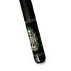 Wowcue Skeleton Flames Glass Fiber Pool Cue | Malachite Green Theme