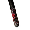 Wowcue Gothic Rose Glass Fiber Pool Cue | Crimson Silver Theme