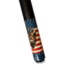 Wowcue Vintage American Flag Glass Fiber Pool Cue | Bison Heads on Enamel Stripes Theme