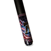 Wowcue USA Pride Glass Fiber Pool Cue | Cosmic Liberty Bell Theme