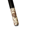 Wowcue Skull Tribal Line Glass Fiber Pool Cue | Ivory Scrimshaw Theme