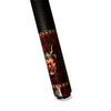 Wowcue Samurai Mask Tribal Glass Fiber Pool Cue | Red Lacquer Oni Mask Theme