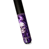 Wowcue Skull Smoke Glass Fiber Pool Cue | Aubergine Alabaster Theme