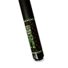 Wowcue Polynesian Glass Fiber Pool Cue | Jade Tiki and Fishhook Crown Theme