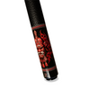 Wowcue Samurai Mask Tribal Glass Fiber Pool Cue | Crimson Twin Oni Theme