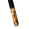 Wowcue Gold Foil Glass Fiber Pool Cue | Crimson and Gold Leaf Flakes Theme