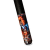Wowcue Blue-Red Flame Glass Fiber Pool Cue | Blazing Mustang in Red and Blue Fire Theme