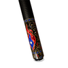 Wowcue Blue-Red Flame Glass Fiber Pool Cue | Ruby and Cobalt Resin Flames Theme