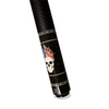 Wowcue Blue-Red Flame Graphic Glass Fiber Pool Cue | Flame Crown Skull Duo Theme