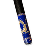 Wowcue Gold Foil Glass Fiber Pool Cue | Koi and Sakura on Golden Waves Theme