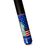 Wowcue Statue of Liberty Glass Fiber Pool Cue | Stained Glass Stars and Stripes Theme