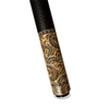 Wowcue Dragon Tribal Glass Fiber Pool Cue | Maori Black Ink Dragon Nest on Aged Bronze Verdigris Theme