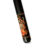 Wowcue Skeleton Flames Glass Fiber Pool Cue | Opal Fire Gold Theme