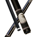 Wowcue Bald Eagle Glass Fiber Pool Cue | Silver Eagle Heads on Ebony Theme