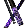 Wowcue Dragon Tribal Glass Fiber Pool Cue | Violet Storm Dragon Theme