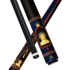 Wowcue Statue of Liberty Glass Fiber Pool Cue | Navy Gold Sunburst Bust Theme