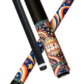 Wowcue USA Pride Glass Fiber Pool Cue | Retro Firework Waves Theme