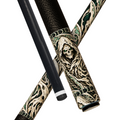 Wowcue Grim Reaper Glass Fiber Pool Cue | Bone Emerald Theme