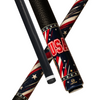 Wowcue USA Pride Glass Fiber Pool Cue | Distressed Stars and Stripes Theme