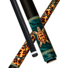 Wowcue Tortoiseshell Glass Fiber Pool Cue | Teal Sea Hawksbill Theme