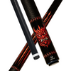 Wowcue Samurai Mask Tribal Glass Fiber Pool Cue | Cinnabar Lacquer Oni Theme