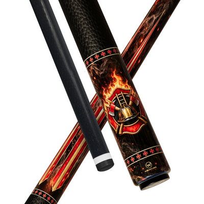 Wowcue Firefighter Edition Glass Fiber Pool Cue | Hero Tribute