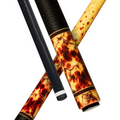 Wowcue Tortoiseshell Glass Fiber Pool Cue | Honey Amber Shell Theme