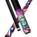 Wowcue Statue of Liberty Glass Fiber Pool Cue | Mirrored Shades Sunset Pop Theme