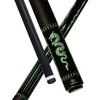 Wowcue Dragon Tribal Glass Fiber Pool Cue | Jade Tribal Dragon on Ebony Theme