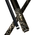 Wowcue Grim Reaper Glass Fiber Pool Cue | Obsidian Silver Theme