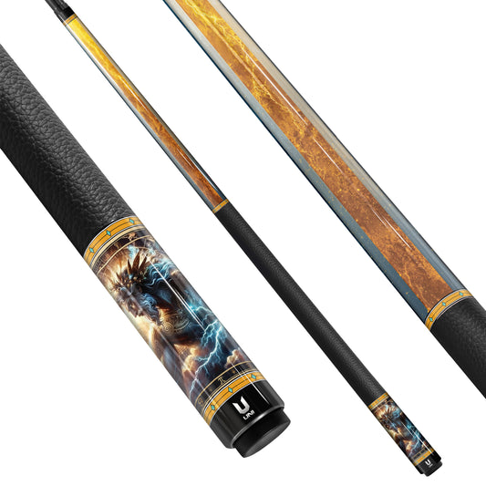 Zeus "Celestial Architect" Carbon Fiber Billiard Cue - Elite Low Deflection Performance - High-Tech Mythic Series Custom Pool Stick