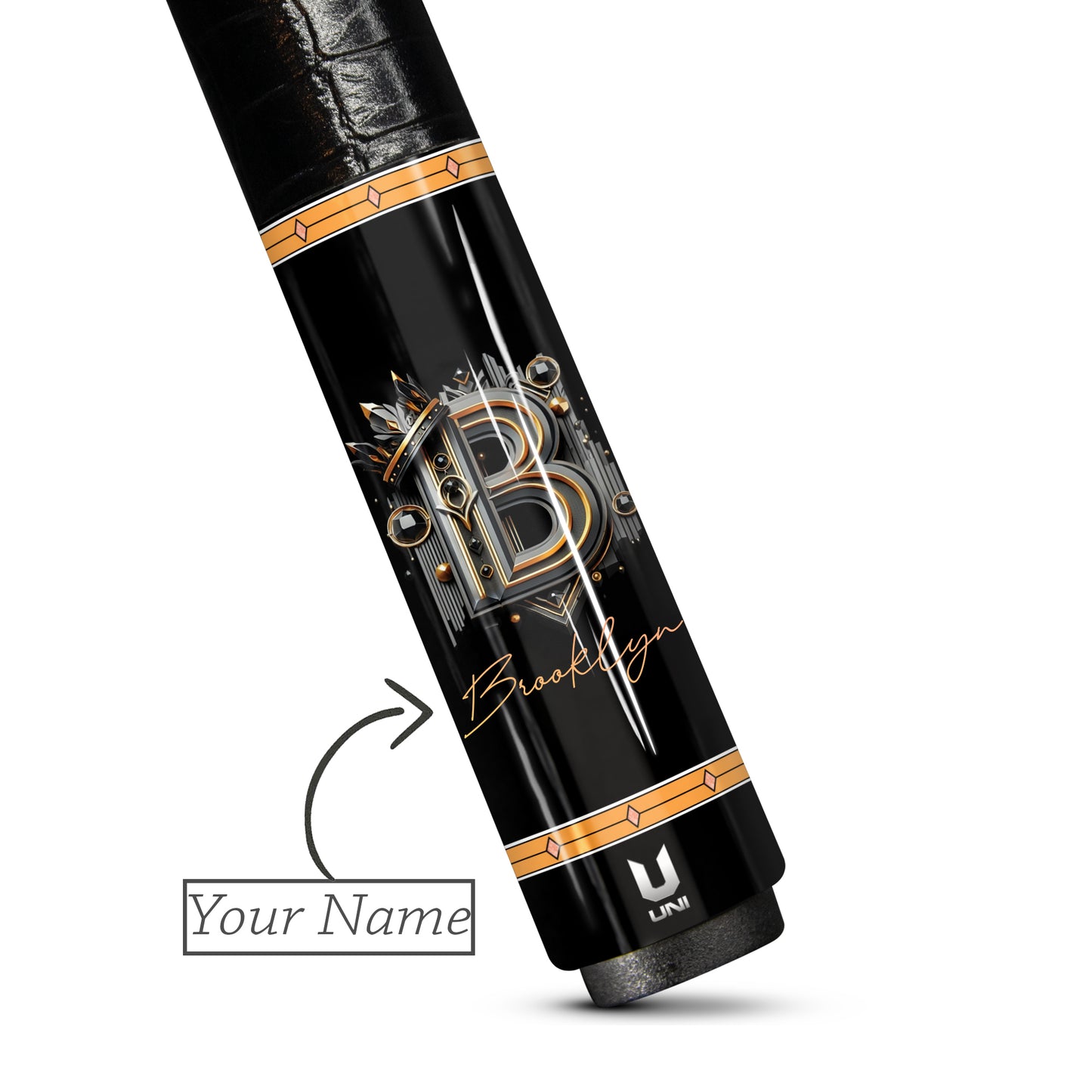 Premium Carbon Fiber Pool Cue - Custom Name