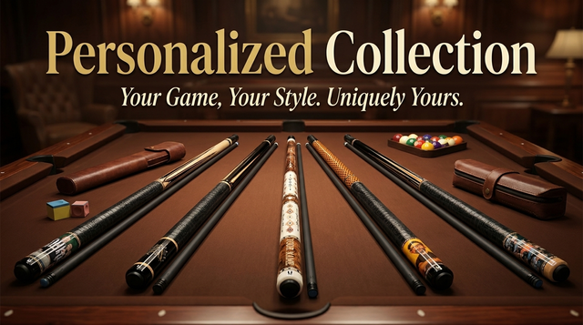 Personalized Carbon Fiber Pool Cues