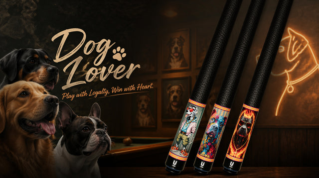 Dog Lover Carbon Fiber Pool Cues