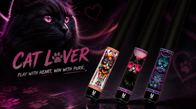 Cat Lover Carbon Fiber Pool Cues