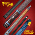 RHINO MUST POOL CUE - MU5 MAPLE AZURE INLAY