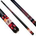 Uni Royal Flush Carbon Fiber Pool Cue | Ruby Red Stone Pattern