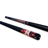Uni Royal Flush Carbon Fiber Pool Cue | Ruby Red Stone Pattern