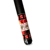 Uni Royal Flush Carbon Fiber Pool Cue | Ruby Red Stone Pattern