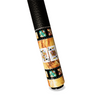 Uni Royal Flush Carbon Fiber Pool Cue | Mahogany Burl & Gold Pattern