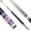 Uni Royal Flush Carbon Fiber Pool Cue | Amethyst Purple Stone