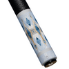 Uni Diamond Inlay Carbon Fiber Pool Cue | Marble & Sapphire Blue Motif