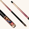 American Christian Cross Carbon Fiber Pool Cue with Flag Design