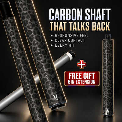 Uni Black Leopard Carbon Fiber Pool Cue