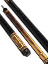 EVO LUNA POOL CUE - GOLDEN CREST - LEATHER WRAP